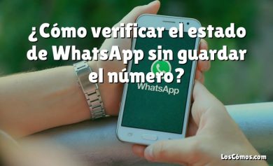 ¿Cómo verificar el estado de WhatsApp sin guardar el número?