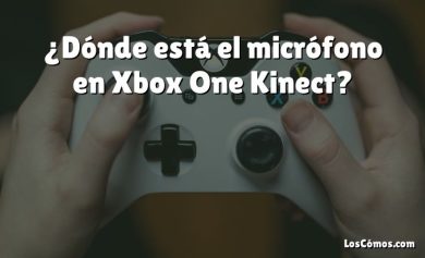 ¿Dónde está el micrófono en Xbox One Kinect?