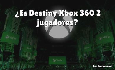 ¿Es Destiny Xbox 360 2 jugadores?