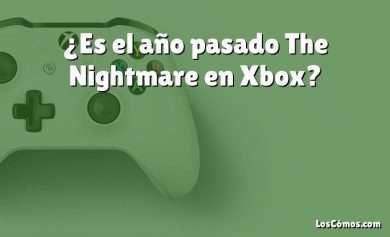 ¿Es el año pasado The Nightmare en Xbox?