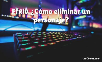 Ffxiv ¿Cómo eliminar un personaje?