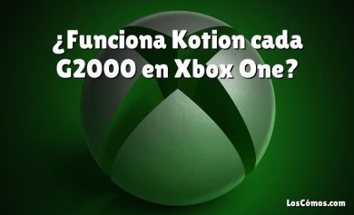 ¿Funciona Kotion cada G2000 en Xbox One?
