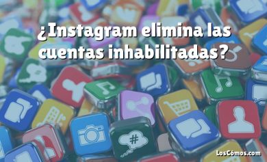 ¿Instagram elimina las cuentas inhabilitadas?