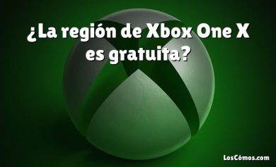 ¿La región de Xbox One X es gratuita?