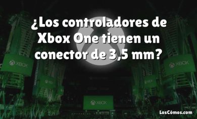 ¿Los controladores de Xbox One tienen un conector de 3,5 mm?