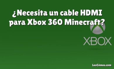 ¿Necesita un cable HDMI para Xbox 360 Minecraft?