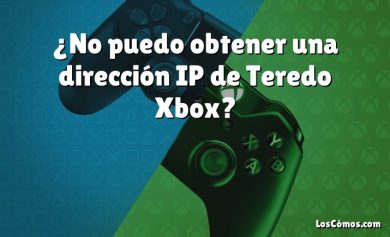 ¿No puedo obtener una dirección IP de Teredo Xbox?