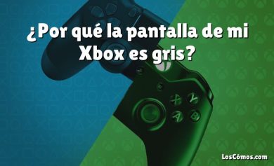 ¿Por qué la pantalla de mi Xbox es gris?