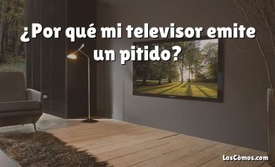 ¿Por qué mi televisor emite un pitido?