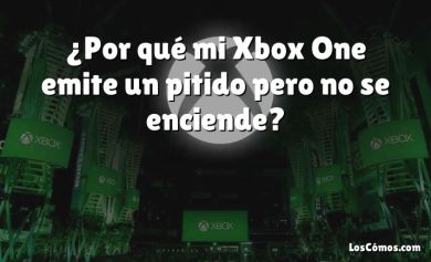 ¿Por qué mi Xbox One emite un pitido pero no se enciende?