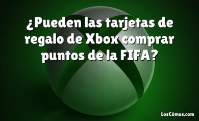 ¿Pueden las tarjetas de regalo de Xbox comprar puntos de la FIFA?