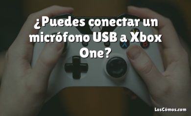 ¿Puedes conectar un micrófono USB a Xbox One?