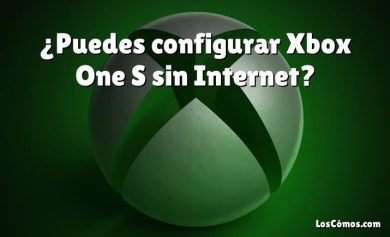¿Puedes configurar Xbox One S sin Internet?