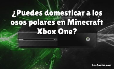 ¿Puedes domesticar a los osos polares en Minecraft Xbox One?