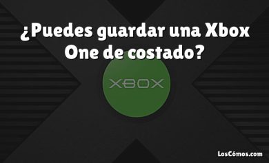 ¿Puedes guardar una Xbox One de costado?