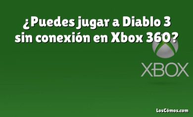 ¿Puedes jugar a Diablo 3 sin conexión en Xbox 360?