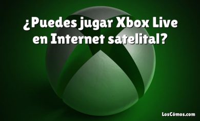 ¿Puedes jugar Xbox Live en Internet satelital?