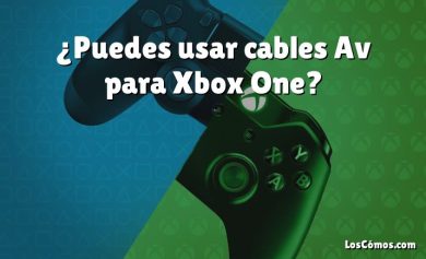 ¿Puedes usar cables Av para Xbox One?