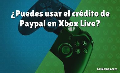 ¿Puedes usar el crédito de Paypal en Xbox Live?