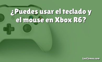 ¿Puedes usar el teclado y el mouse en Xbox R6?