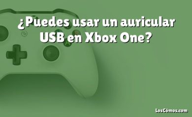 ¿Puedes usar un auricular USB en Xbox One?