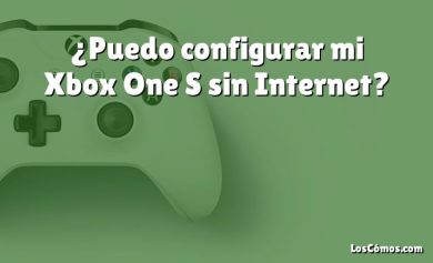 ¿Puedo configurar mi Xbox One S sin Internet?