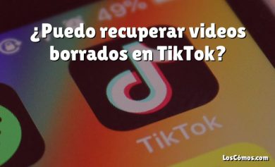 ¿Puedo recuperar videos borrados en TikTok?