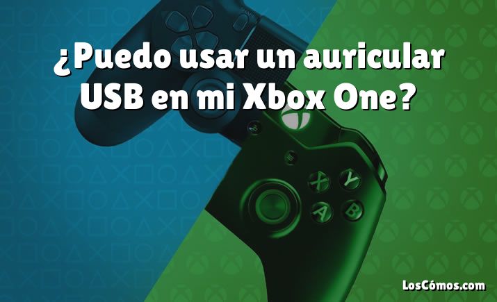 ¿Puedo usar un auricular USB en mi Xbox One?