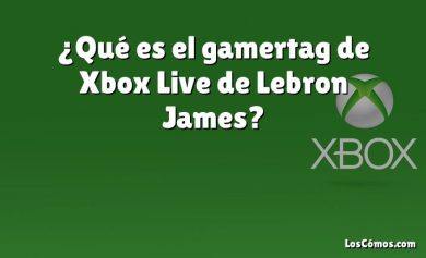 ¿Qué es el gamertag de Xbox Live de Lebron James?