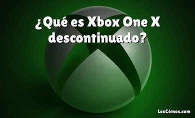 ¿Qué es Xbox One X descontinuado?