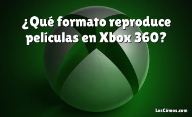 ¿Qué formato reproduce películas en Xbox 360?