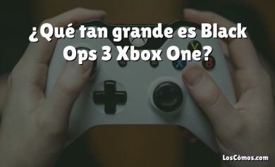 ¿Qué tan grande es Black Ops 3 Xbox One?