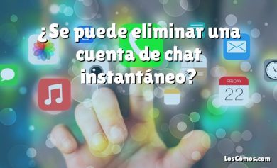 ¿Se puede eliminar una cuenta de chat instantáneo?