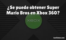 ¿Se puede obtener Super Mario Bros en Xbox 360?