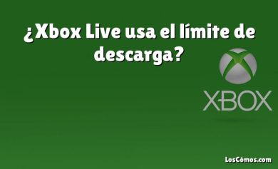 ¿Xbox Live usa el límite de descarga?