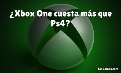 ¿Xbox One cuesta más que Ps4?