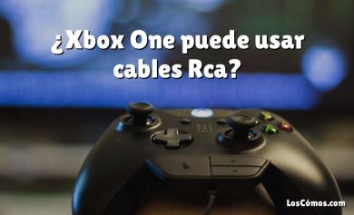 ¿Xbox One puede usar cables Rca?