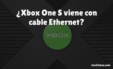 ¿Xbox One S viene con cable Ethernet?