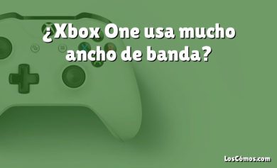 ¿Xbox One usa mucho ancho de banda?