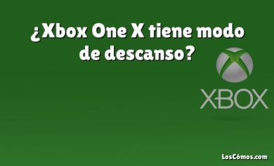 ¿Xbox One X tiene modo de descanso?
