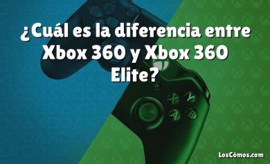 ¿Cuál es la diferencia entre Xbox 360 y Xbox 360 Elite?