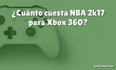 ¿Cuánto cuesta NBA 2k17 para Xbox 360?