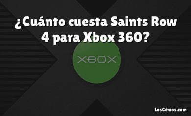 ¿Cuánto cuesta Saints Row 4 para Xbox 360?