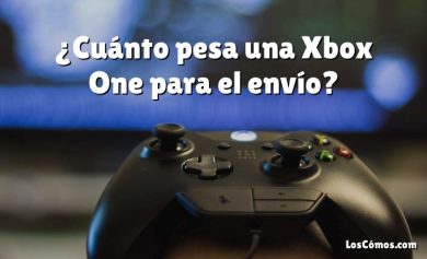 ¿Cuánto pesa una Xbox One para el envío?