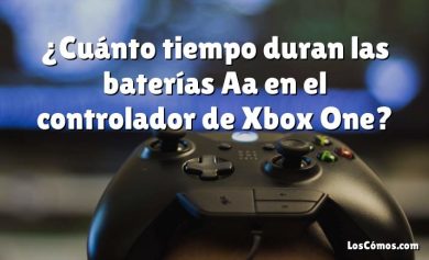 ¿Cuánto tiempo duran las baterías Aa en el controlador de Xbox One?