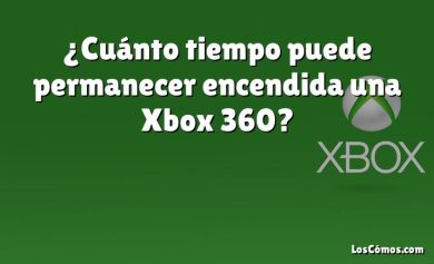 ¿Cuánto tiempo puede permanecer encendida una Xbox 360?