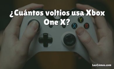 ¿Cuántos voltios usa Xbox One X?