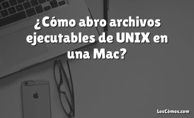 ¿Cómo abro archivos ejecutables de UNIX en una Mac?