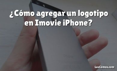 ¿Cómo agregar un logotipo en Imovie iPhone?