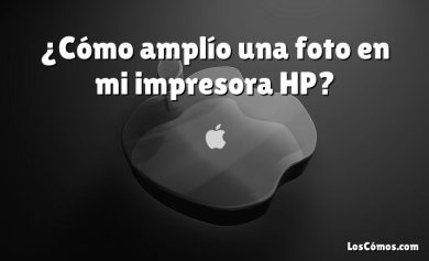 ¿Cómo amplío una foto en mi impresora HP?